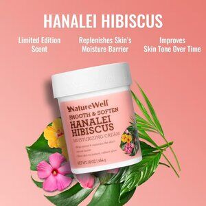 NatureWell Hanalei Hibiscus Moisturizing Cream 16oz - Limited Edition!